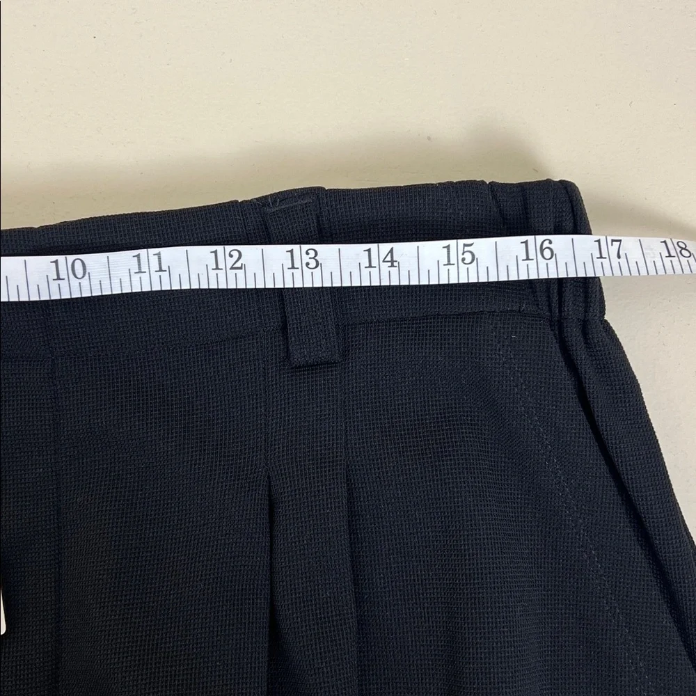 NWT Halara Flex High Waisted pocket wide leg waffle Work Pants Black Size XL